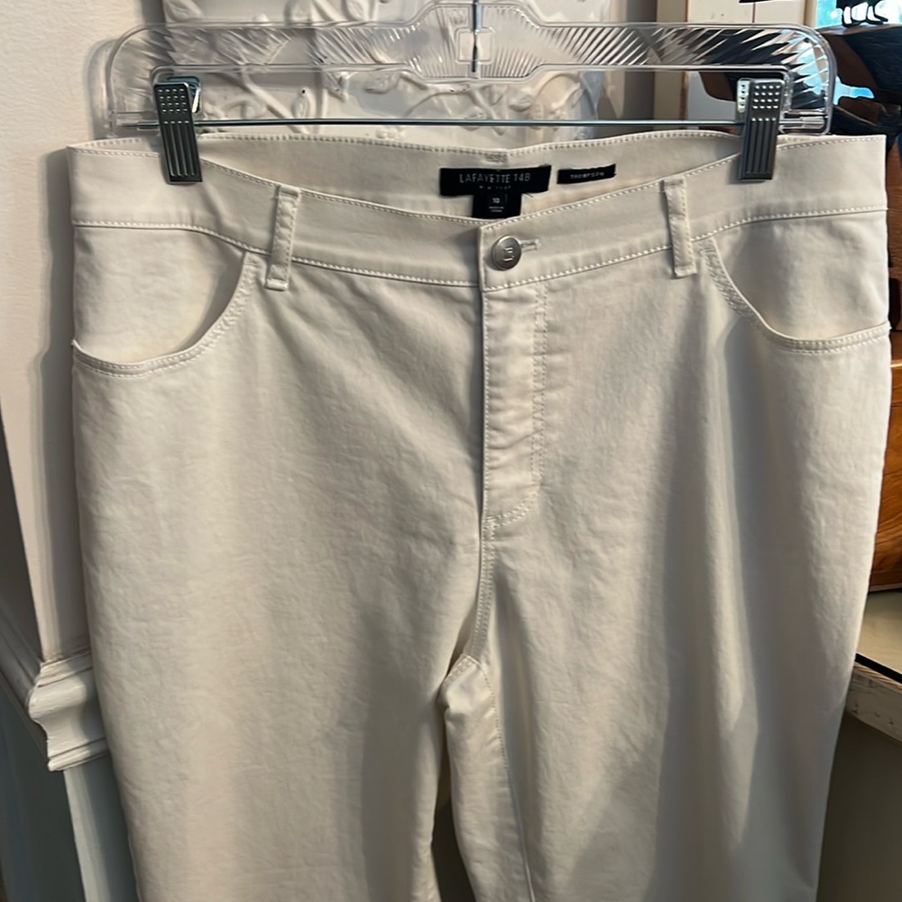 Lafayette 148 New York Soft White Jeans EEEUC